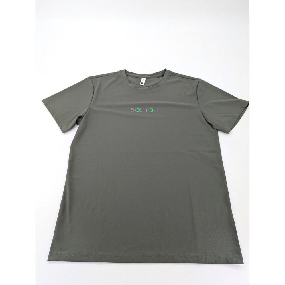 BoostOnTime Men Performance T-Shirt XL Dark Gray Short Sleeve Crewneck Athletic